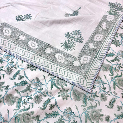 Floral Reversible Mulmul Cotton Dohar