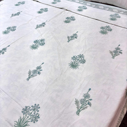 Floral Reversible Mulmul Cotton Dohar