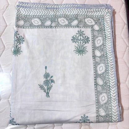 Floral Reversible Mulmul Cotton Dohar