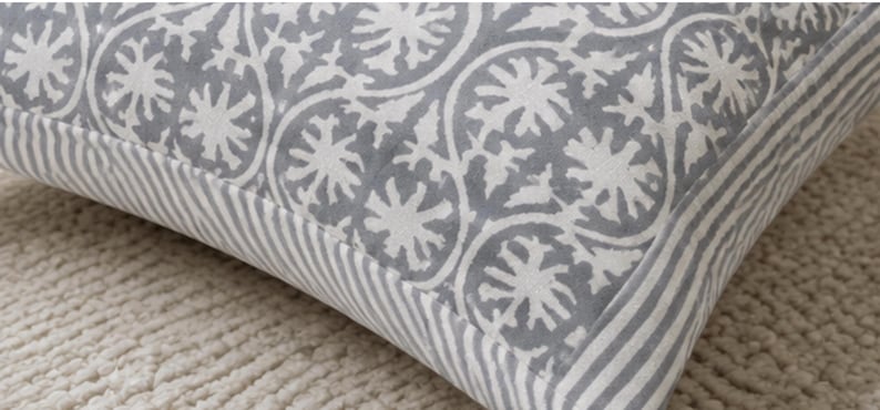 Jaipuri Traditional Hand Block Printed Cotton Cushion Cover