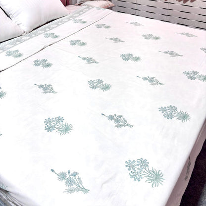 Floral Reversible Mulmul Cotton Dohar