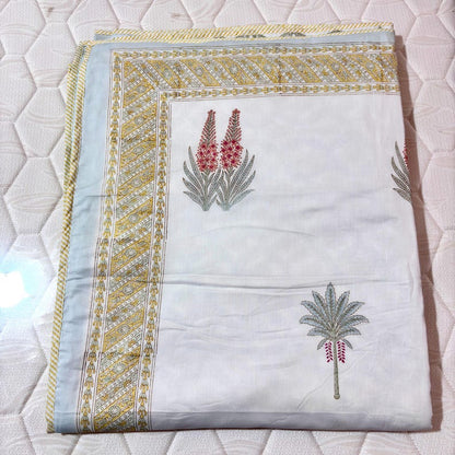 Mulmul Cotton Hand Block Printed Reversible Dohar
