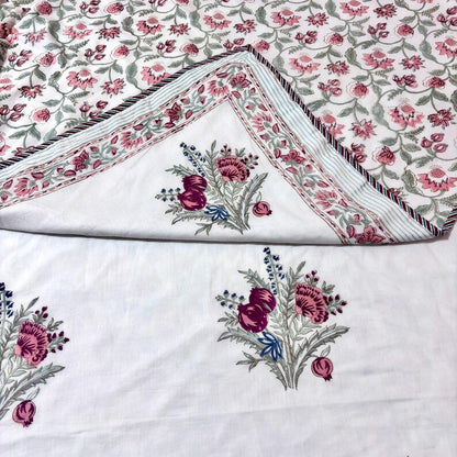 Breathable Cotton Dohar with Traditional Hand Block Print