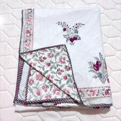 Breathable Cotton Dohar with Traditional Hand Block Print