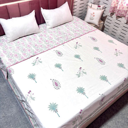 Hand Block Printed Dohar - Lightweight Reversible Hand Block Print