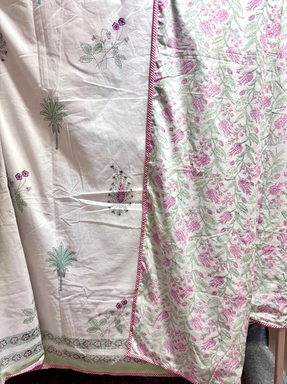 Hand Block Printed Dohar - Lightweight Reversible Hand Block Print