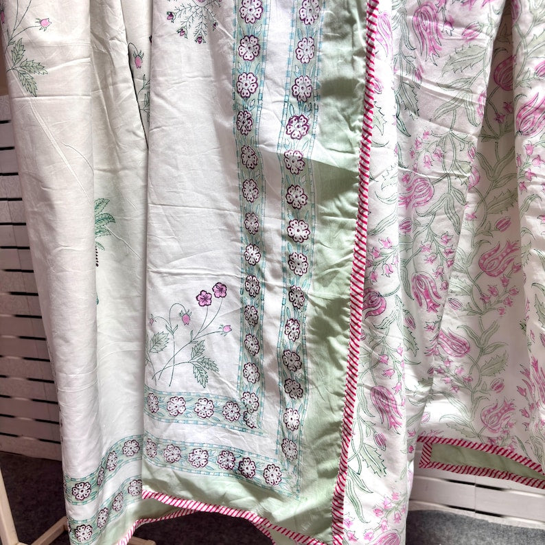 Hand Block Printed Dohar - Lightweight Reversible Hand Block Print