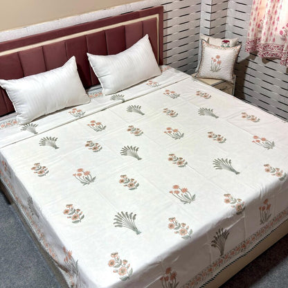 Reversible Floral Printed Lightweight Cotton Dohar
