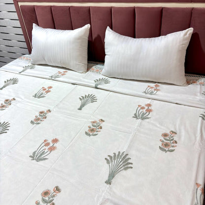 Reversible Floral Printed Lightweight Cotton Dohar