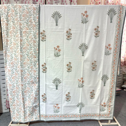 Reversible Floral Printed Lightweight Cotton Dohar