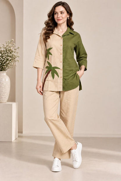 Women Co Ord Set Jaipuri Solid Dye