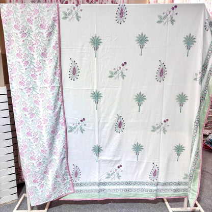 Hand Block Printed Dohar - Lightweight Reversible Hand Block Print