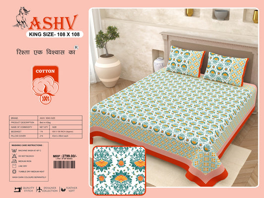 Luxury Jumbo Size Bedsheet Set with 2 Pillow Covers for Big Beds
