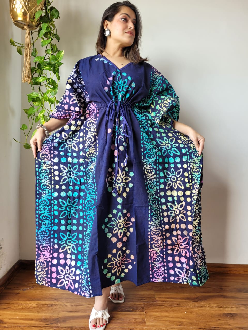Blue Printed Night suit