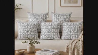 Jaipuri Traditional Hand Block Printed Cotton Cushion Cover