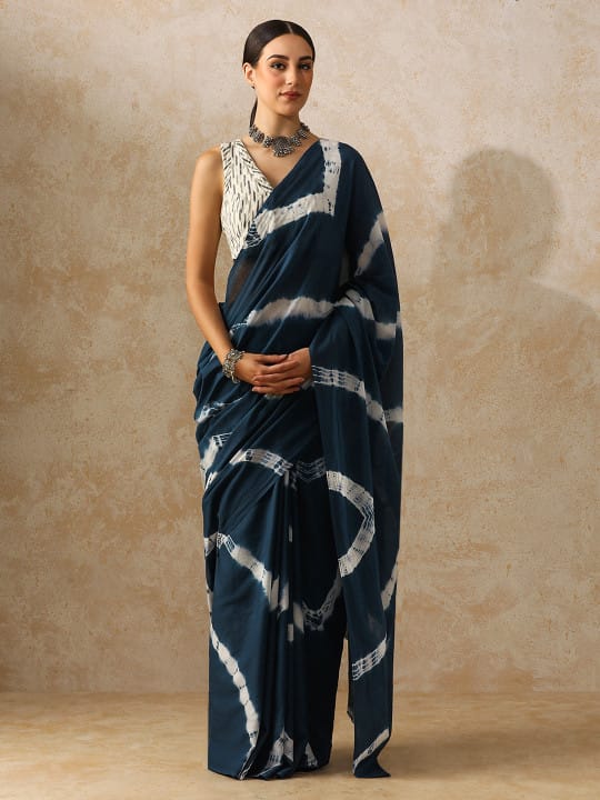 Classic Jaipuri Printed Cotton Mulmul Saree for Women