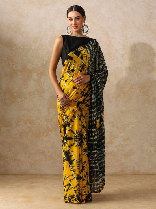 Classic Jaipuri Printed Cotton Mulmul Saree for Women