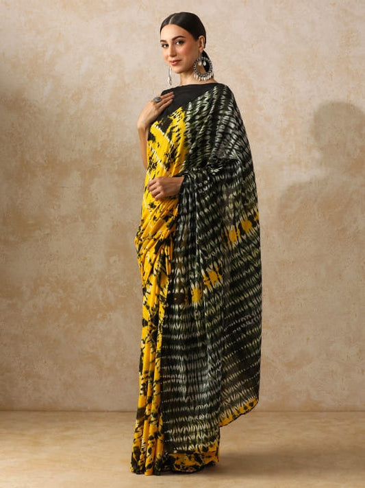 Classic Jaipuri Printed Cotton Mulmul Saree for Women