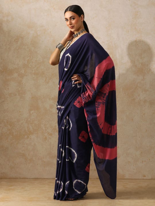 Classic Jaipuri Printed Cotton Mulmul Saree for Women