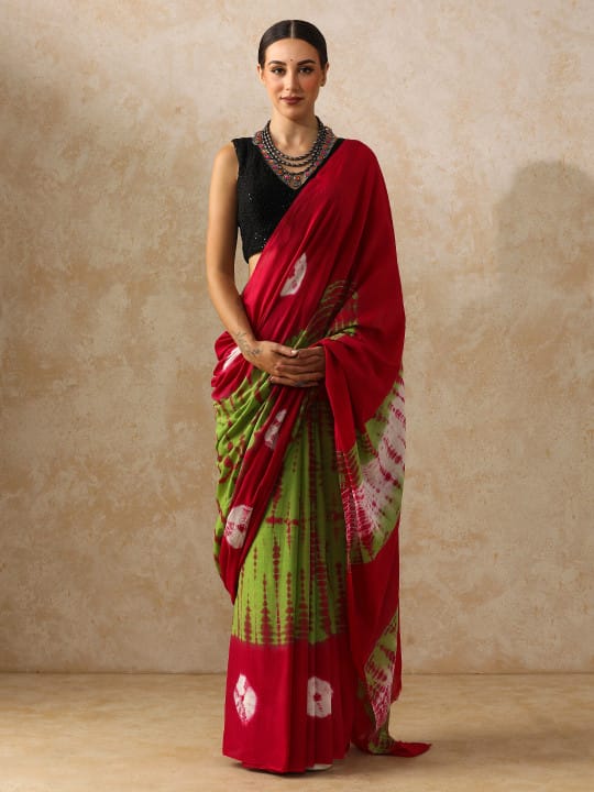 Classic Jaipuri Printed Cotton Mulmul Saree for Women