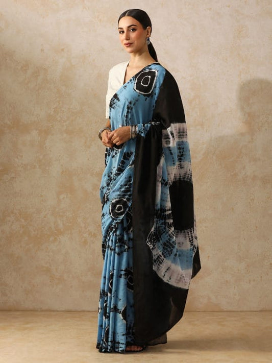 Classic Jaipuri Printed Cotton Mulmul Saree for Women