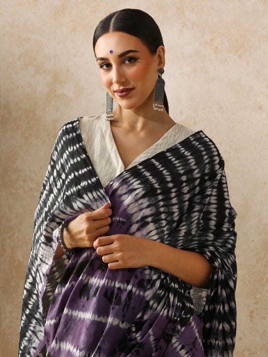 Classic Jaipuri Printed Cotton Mulmul Saree for Women