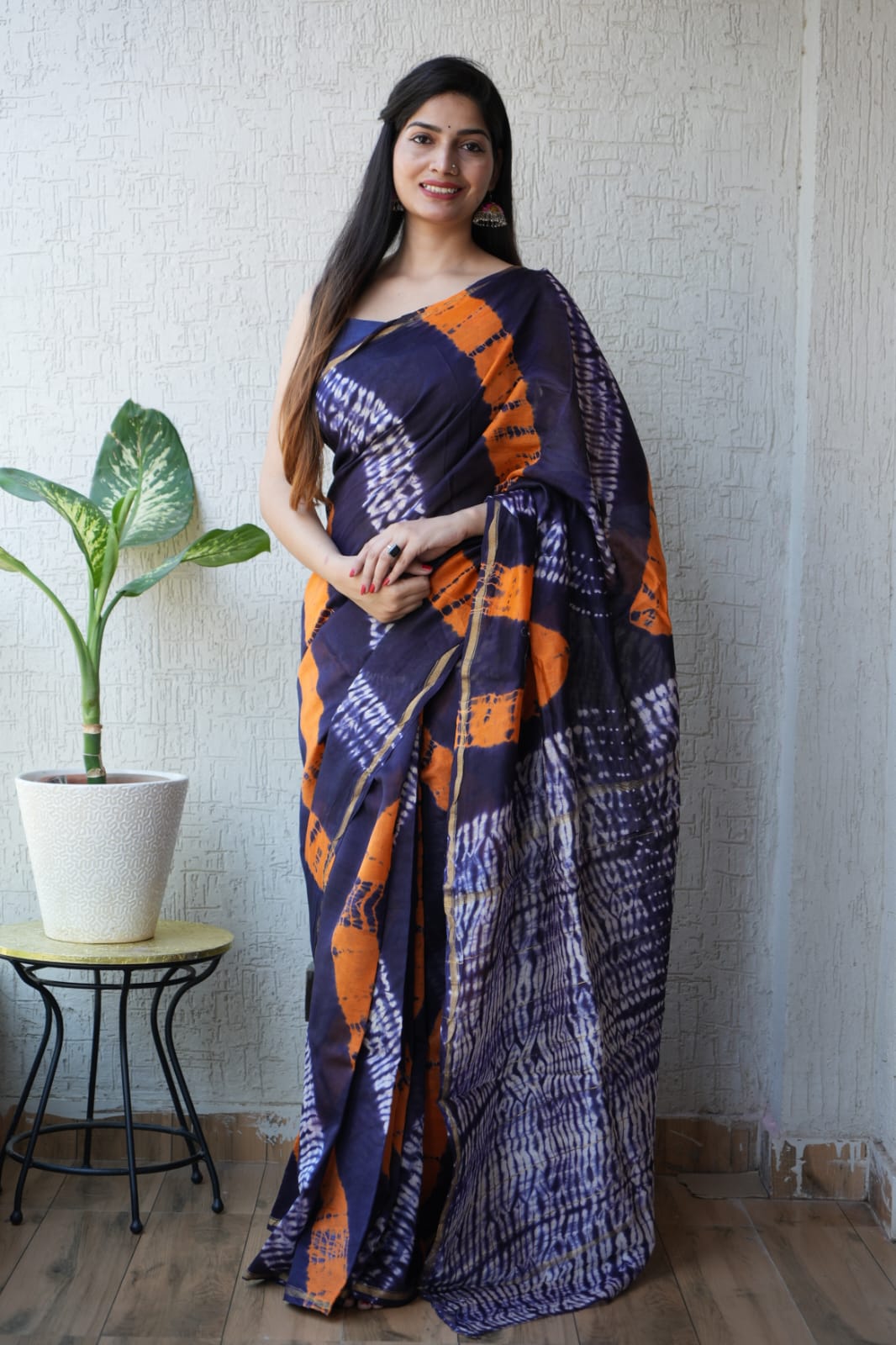 New Designer Hand Block Print Chanderi Silk Saree