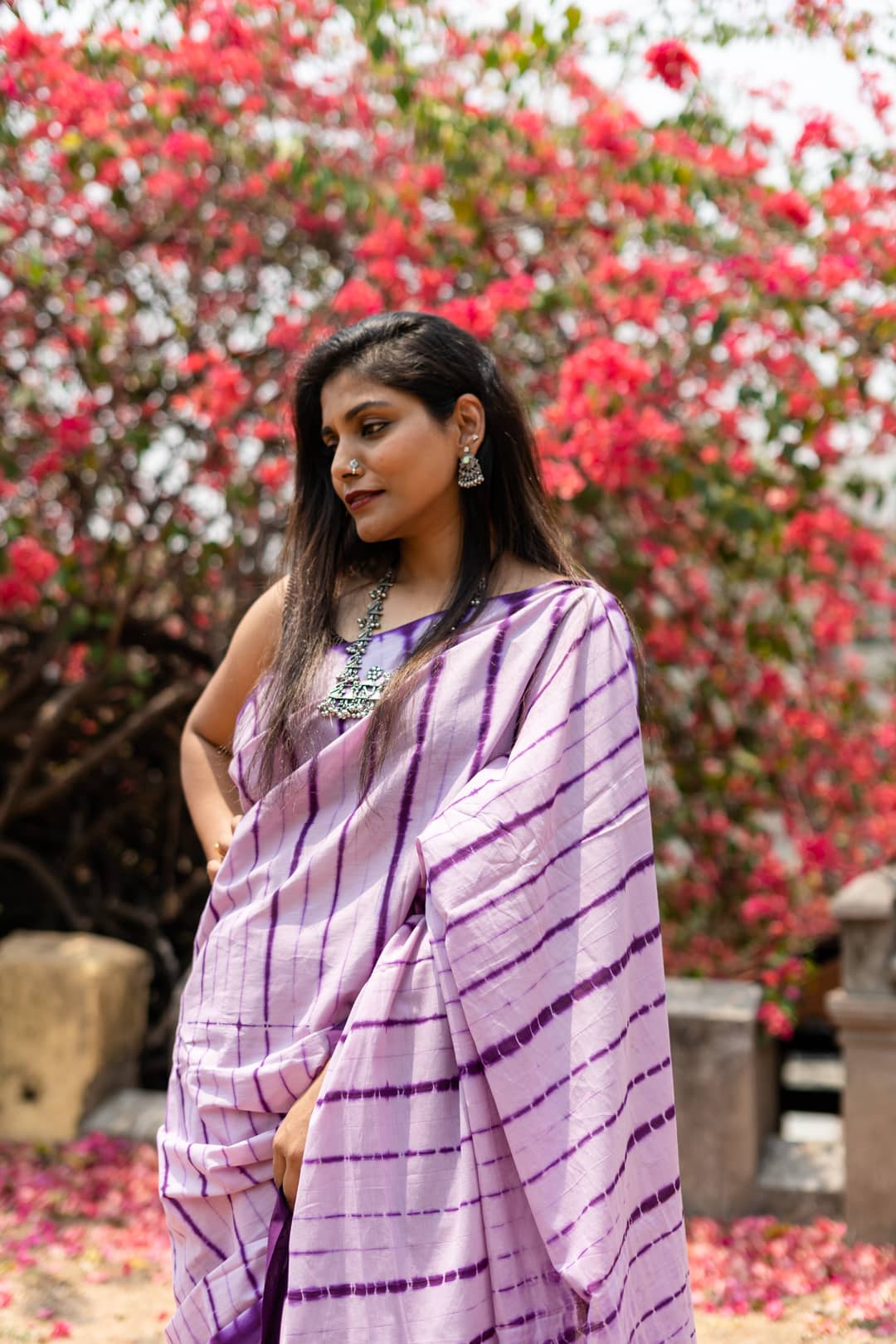 Sweet Lavender - Tie Dye Saree
