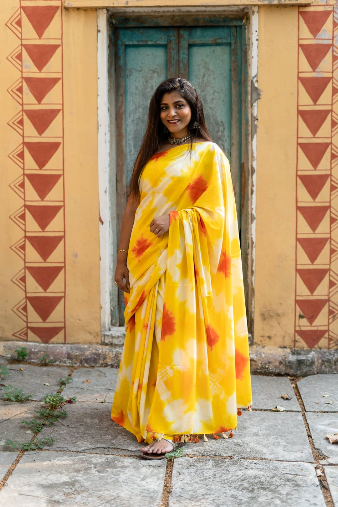 It's Summer, Darling - Yellow Tie Dye Saree